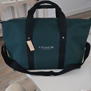 New Coach Weekend Duffle Travel Bag emerald forest green ☆Last One Available